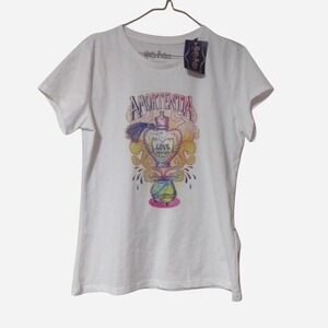 Harry Potter love potion size MEDIUM white graphic tee t shirt new with tags nwt
